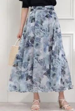 couture brooch オーガンフルールタックベルトスカート