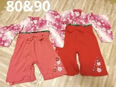 Aenak 着物 ひなまつり　ロンパースセット 80 90