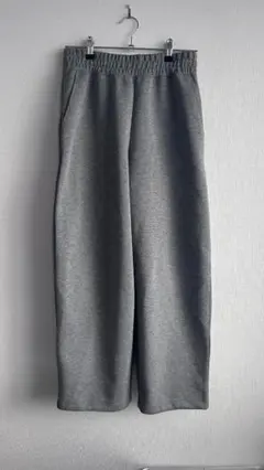 ユニクロ UNIQLO:C スウェットワイドパンツ S 05グレー