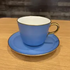 大倉陶園 色蒔き ブルー モーニング カップ＆ソーサー OKURA 大倉陶園 色蒔き モーニング カップ＆ソーサー 2客セット - メルカリ