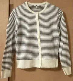UNIQLO ボタン付きボーダーカーディガン 150cm