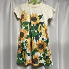 はらぺこあおむし　グラニフ ひまわりプ半袖ワンピース
