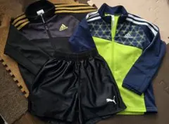 【adidas】スポーツウェア2着120【PUMA】サッカーゲームパンツ120