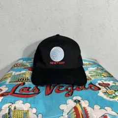 NEW DAY OLD ベースボールキャップ 企業 刺繍 y2k 90s cap