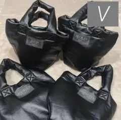 BTS ソフトレザー　ミニトートバッグ　ブラック V キムテヒョン テテ