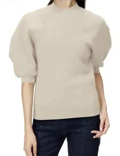 【新品】ミースロエ 半袖立体編みニット