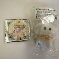 鏡音レン 缶バッジ 百均 キャンドゥ コラボ フィンガーパペット セットのサムネイル