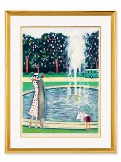 ジャン ピエール カシニョール、【テニス】、希少画集画、高級新品額・額装付 ジャン ピエール カシニョール、【テニス】、希少画集画、高級新品額