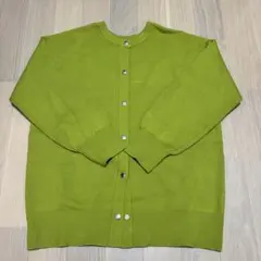 GU グリーン カーディガン Lサイズ