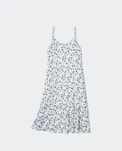 【UNIQLO　ユニクロ】プリントキャミソールフレアワンピース　花柄　XXL