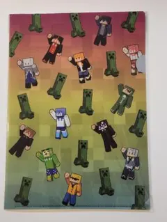 【新品未使用】カラフルピーチ　クリアファイル　マインクラフト　マイクラ　からぴち