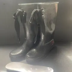 NUOVO ラメ入り黒色長靴