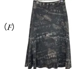 y2k 英字　スカート