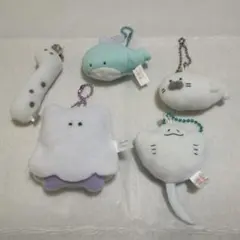 つぶらな瞳の仲間たち　海の動物　マスコット　5個セット