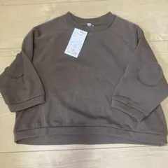 新品 キッズ トレーナー ブラウン 100cmのサムネイル