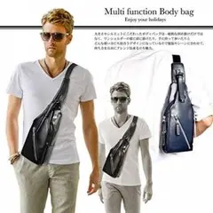 ショルダーバッグ斜め掛け 防水 MK-12 (ダークブルー)