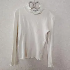 moo non non 長袖カットソー 130 ホワイト