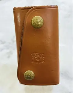 IL BISONTE オレンジ レザー キーケース