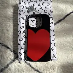 CASETiFY iPhone17pro ハート Red Heart-black - メルカリ