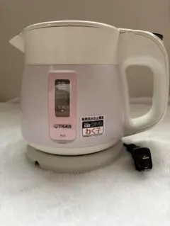 電気ケトル タイガー　PCF-A060 ホワイト　湯沸かし　転倒防止　0.6Ｌ