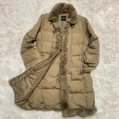 MaxMara ロングダウンコート ラビットファー ダッフル トグル