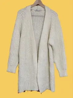 zara(ザラ)　ロングニットカーディガン　新品未使用 ふわふわ～
