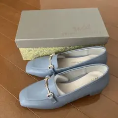 未使用✨Misch Masch ライトブルー　ローファー 低ヒール