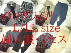M*a様 25-5713 婦人服　まとめ売り　ミセス系　32着　バッグ1点　L/