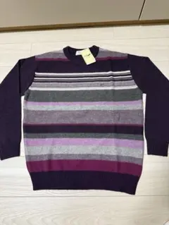 crocodileストライプ ニットセーター