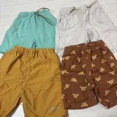 【まとめ売り】キッズ 半ズボン 4枚セット 110cm