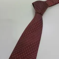 c*o様 GIVENCHY ジバンシー ネクタイ ドット柄 ボルドー シルク