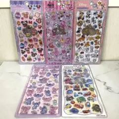 の*の様 プチドロップステッカー ボンボンドロップシール ディズニー 5枚セット