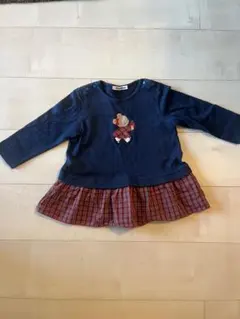 familiar チュニック 90 ネイビー