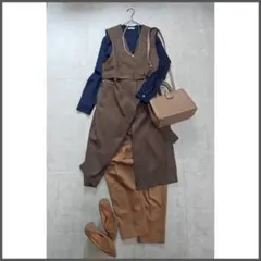 秋冬 きれいめ オフィスカジュアル セットアップ コーデ売り 3点セット