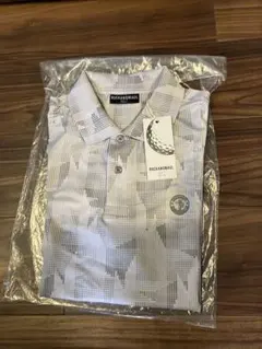 RUCKANDMAUL ゴルフ ポロシャツ ホワイト/グレー