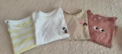 80サイズ　半袖Tシャツ　4枚セット