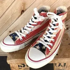 90'sコンバース USA 星条旗 ハイカットスニーカー　8