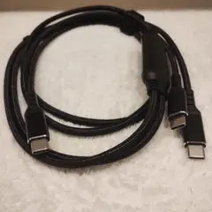typeCケーブル　type C→type-C×2　新品　急速充電
