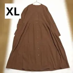 新品未使用品 ブラウン ワンピース XLサイズ