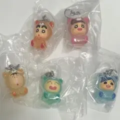 クレヨンしんちゃん めじるしアクセサリー みんなでくまパジャマ コンプセット