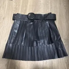 即購入◎ZARA ブラック プリーツスカート S