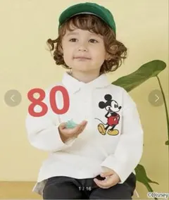 petit main ミッキーマウス ポロシャツ 80