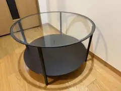 IKEA ヴィットショー ガラステーブル 75cm×45cm