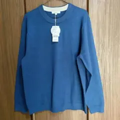 【新品タグ付き】グローバルワーク　メンズ　ニット　トップス　ネイビー　Lサイズ