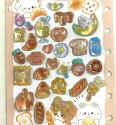 【正規品】6種類のボンボンドロップシール おすそわけ シール帳付き クーリア