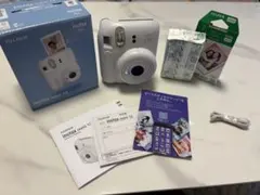 instax mini 12本体 チェキフィルム10枚付 ホワイト