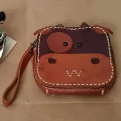 『Kei様専用』カエル 牛 コインケース 2個 セット がま口 革 ハンドメイド