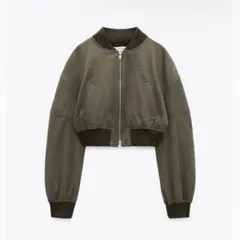 zara ショーツウール混紡ボンバージャケット