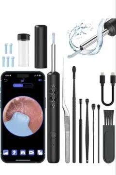 [定価3,527円] 耳かき カメラ ワイヤレス 極細レンズ 録画 写真