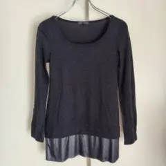 アイシービー チュニック 長そで 重ね着風 カットソー